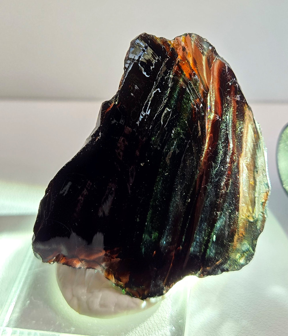 *Extremely Rare* Gem Multi Celestial Gold/Emerald/Ice/Earth Shaman Monatomic Andara Crystal 43.5 g. - Image 3
