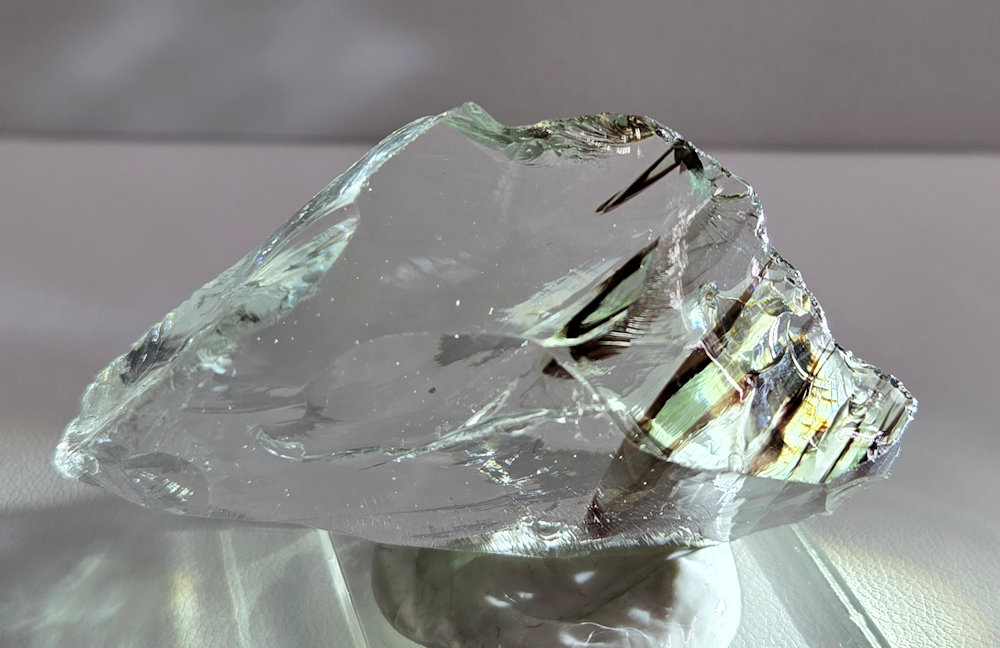 *Extremely Rare* Gem Multi Celestial Gold/Emerald/Ice/Earth Shaman Monatomic Andara Crystal 35.0 g. - Image 2