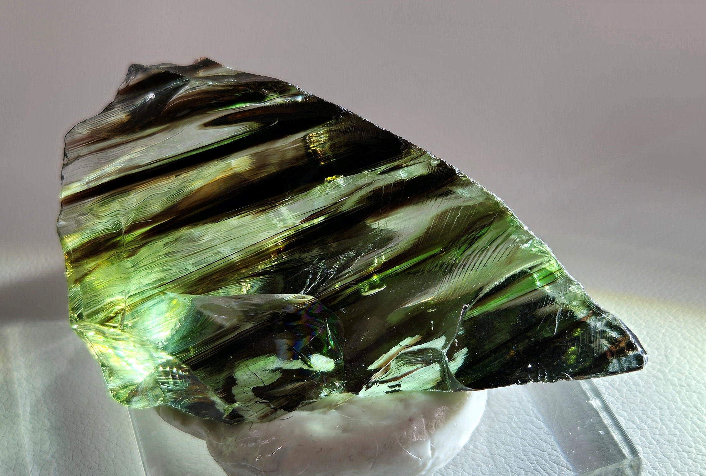 *Extremely Rare* Gem Multi Celestial Gold/Emerald/Ice/Earth Shaman Monatomic Andara Crystal 20.4 g.