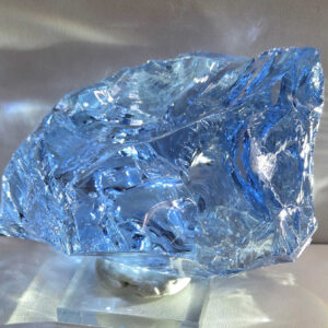 Gem Lady Nellie "Heart" with bubbles Monatomic Andara Crystal 301.5 g.
