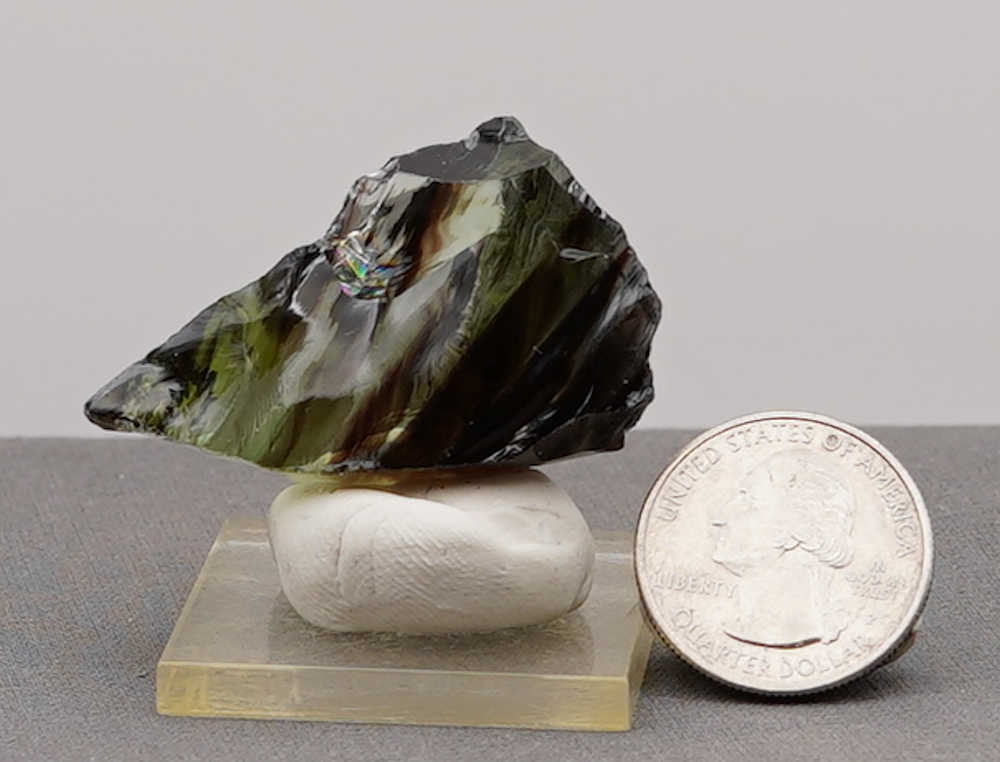 *Extremely Rare* Gem Multi Celestial Gold/Emerald/Ice/Earth Shaman Monatomic Andara Crystal 20.4 g. - Image 10